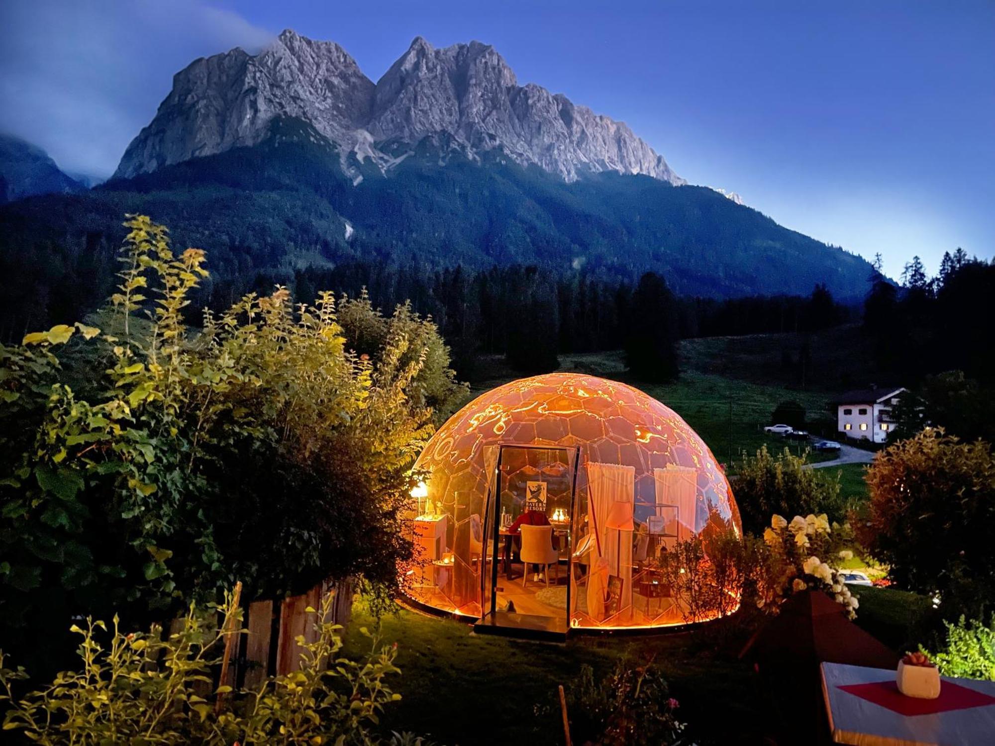 Bayern Resort Hotel - Adults Only - Mit Zugspitzblick - Eibsee-Naehe - Wellnessbereich - Naturpool Im Sommer Grainau Esterno foto