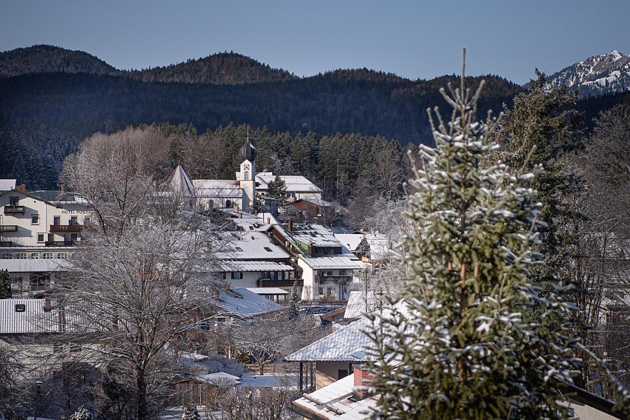 Bayern Resort Hotel - Adults Only - Mit Zugspitzblick - Eibsee-Naehe - Wellnessbereich - Naturpool Im Sommer Grainau Esterno foto